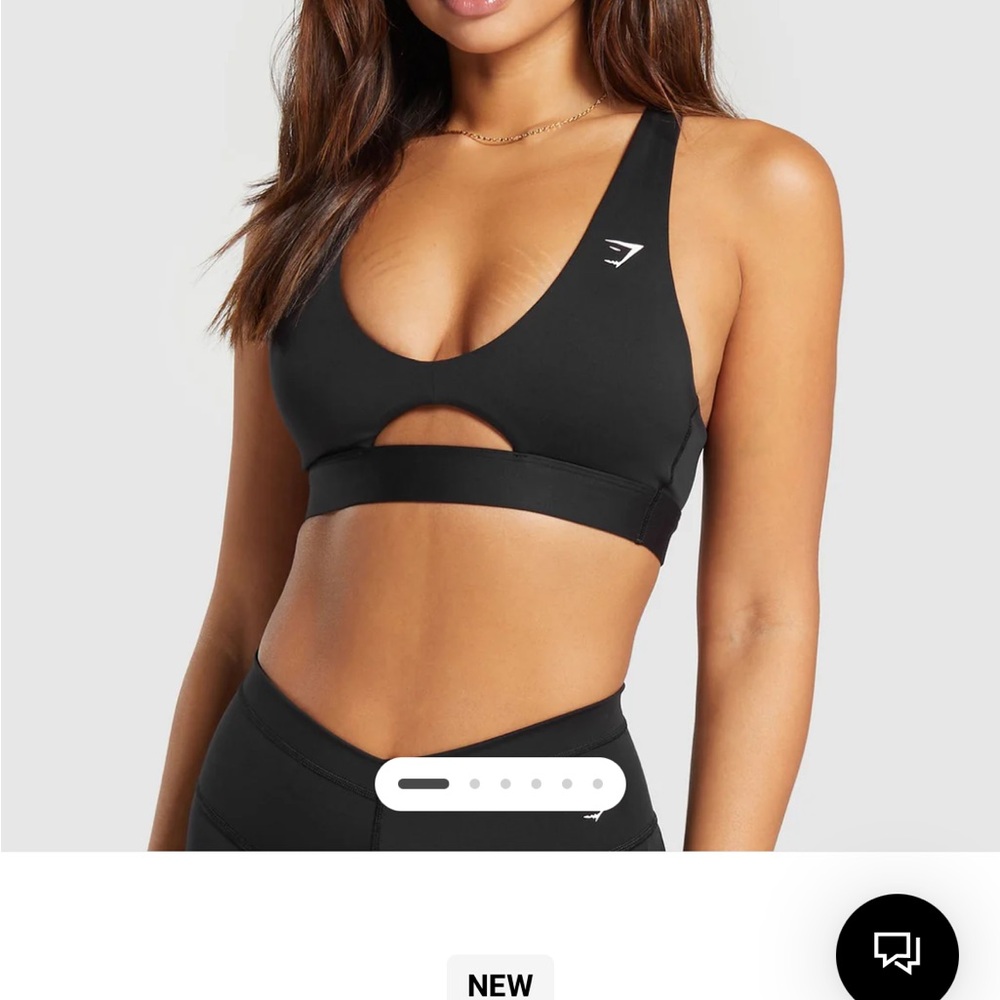 Brown Gymshark Sports Bra